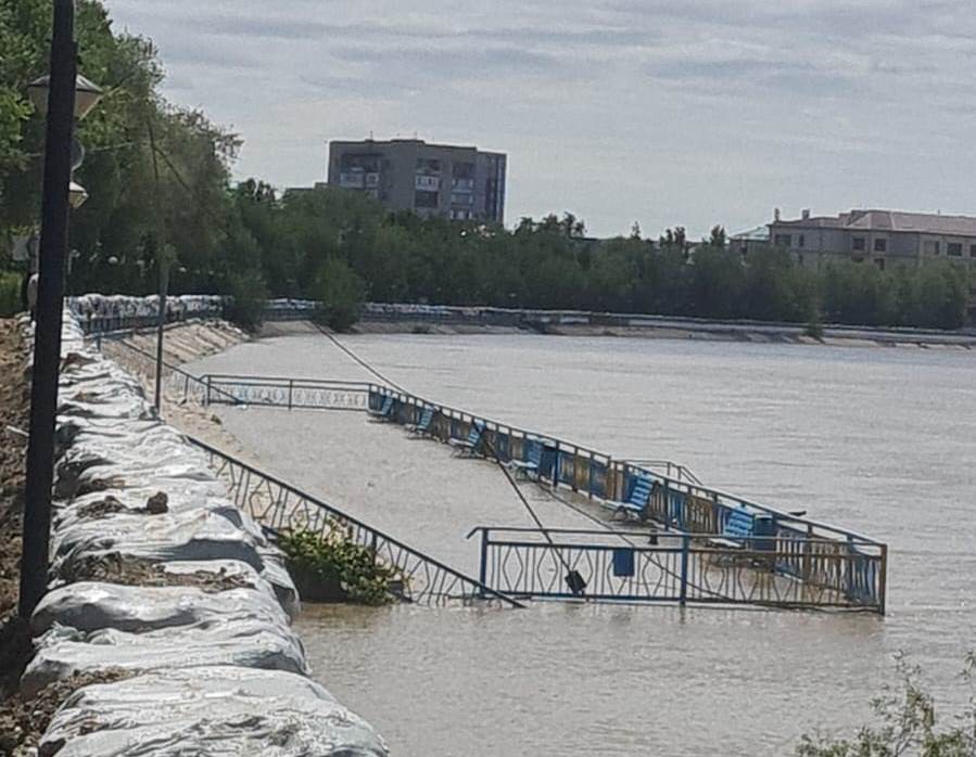 Атырауда Жайық өзені шекті деңгейден +16 см-ге өсті