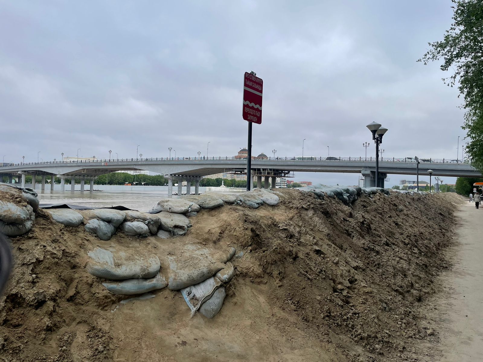 Атырауда Жайық өзені 4 см-ге көтерілді