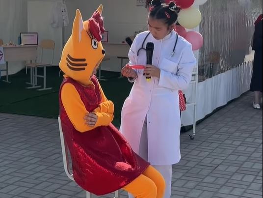 Атырауские малыши примерили на себя роль врачей