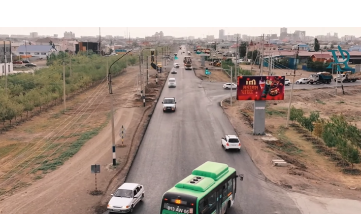 В Атырау открыли обновленную улицу Тайманова