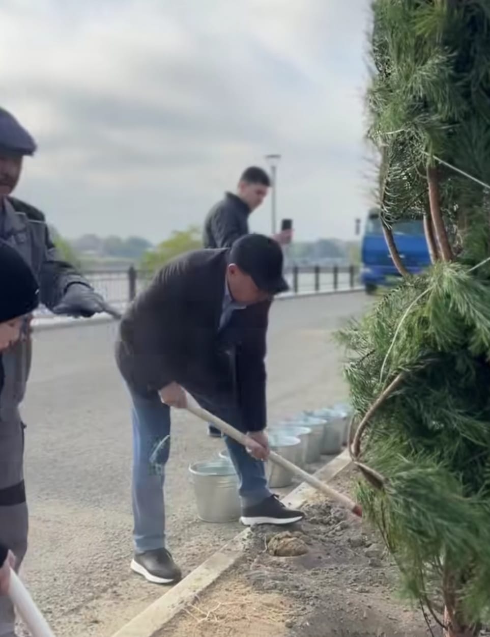 "Таза Қазақстан": в Атырау высажены сотни деревьев