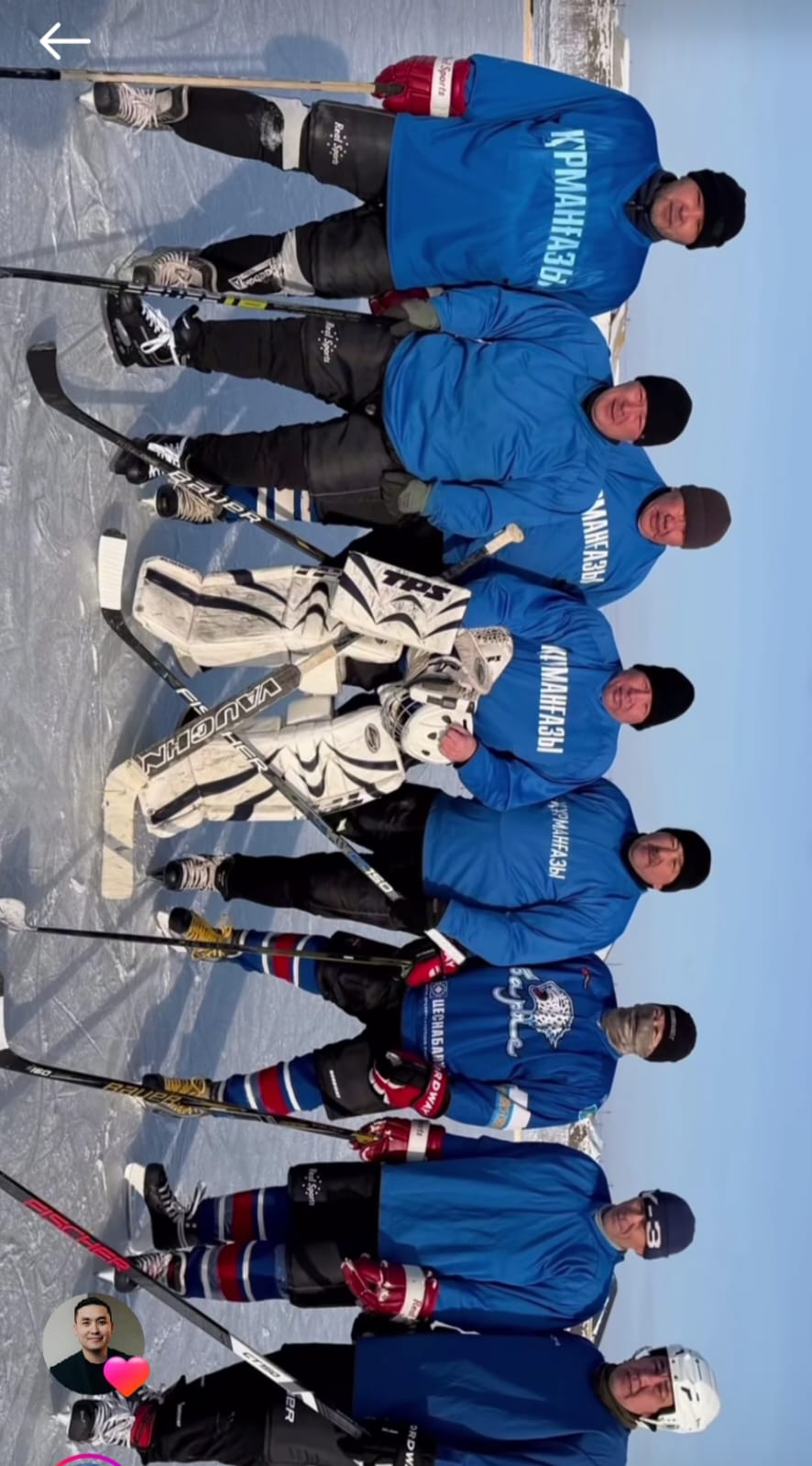 Жители села в Курмангазинском районе организовали хоккейные соревнования